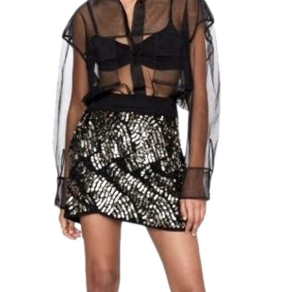 ✅ NWT ZARA MINI SKIRT - Picture 1 of 12